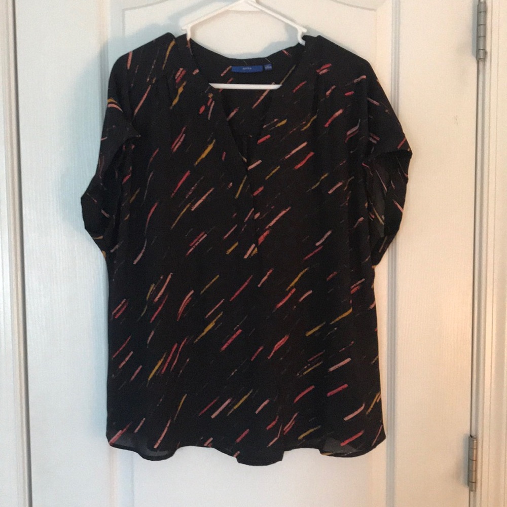 Black and pink blouse